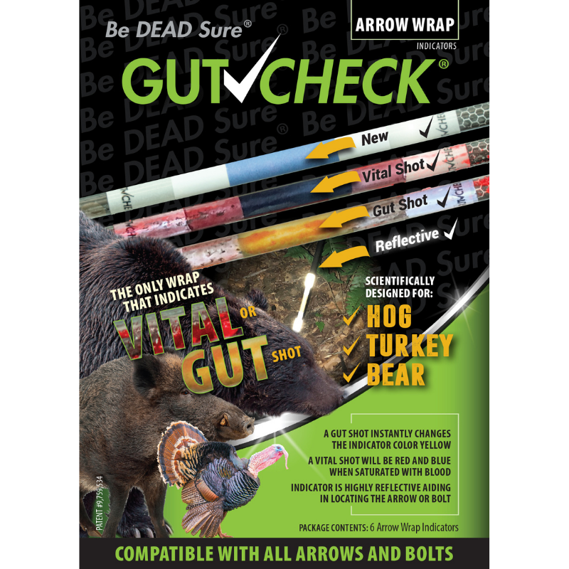 Gutcheck® Indicators Hog, Turkey, Bear Arrow Wrap Indicator