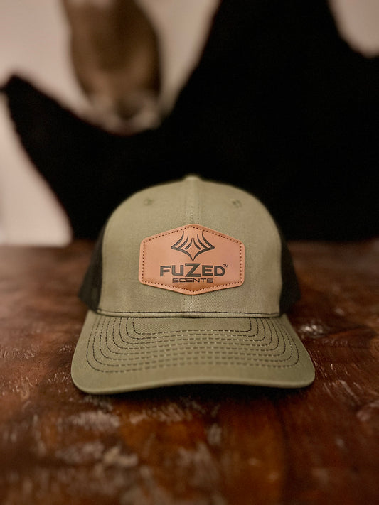 FUZED® Olive and Black Retro Patch Snap Fit Cap