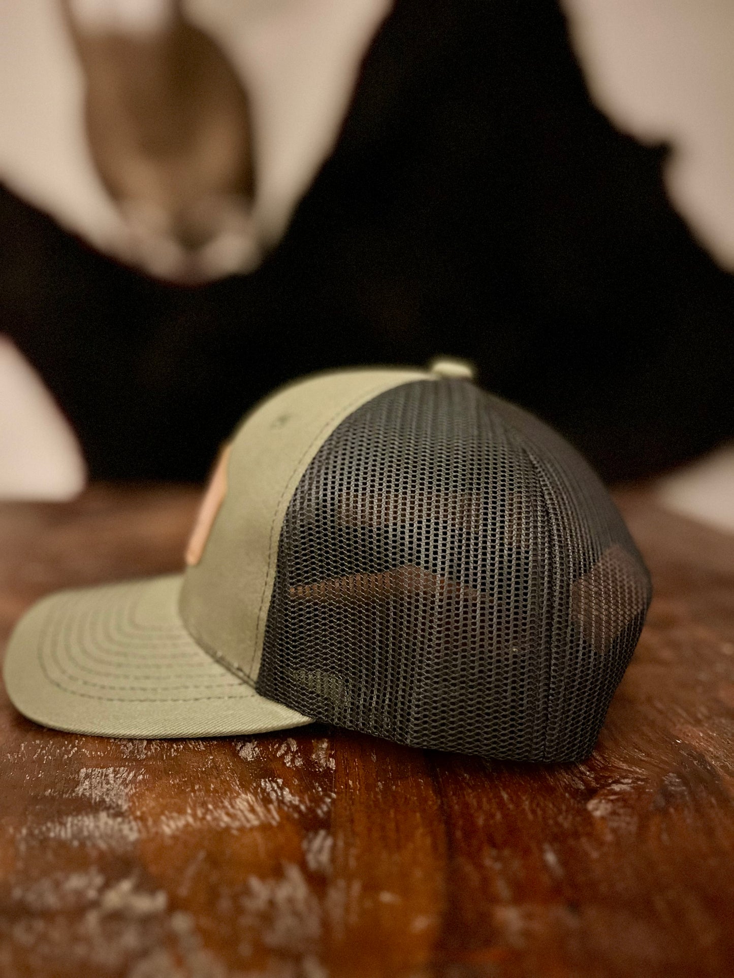FUZED® Olive and Black Retro Patch Snap Fit Cap