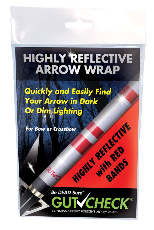 Gutcheck® Indicators Highly Reflective Arrow Wrap - Red