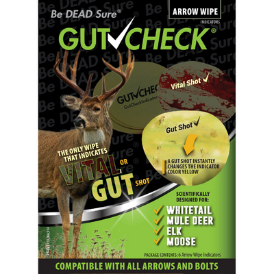 Gutcheck® Indicators Whitetail, Mule Deer, Elk, Moose Arrow Wipe Indicator