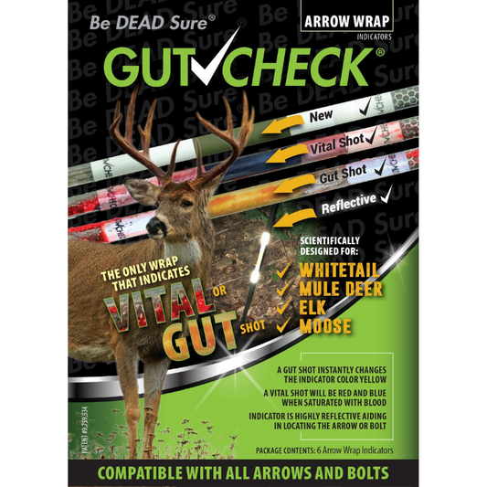 Gutcheck® Indicators Whitetail, Mule Deer, Elk, Moose Arrow Wrap Indicator