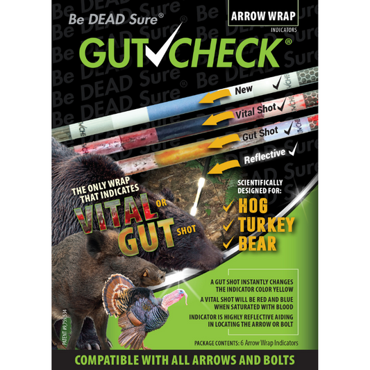 Gutcheck® Indicators Hog, Turkey, Bear Arrow Wrap Indicator