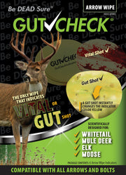 Gutcheck® Indicators Whitetail, Mule Deer, Elk, Moose Arrow Wrap + Wipe Bundle includes FREE Shipping